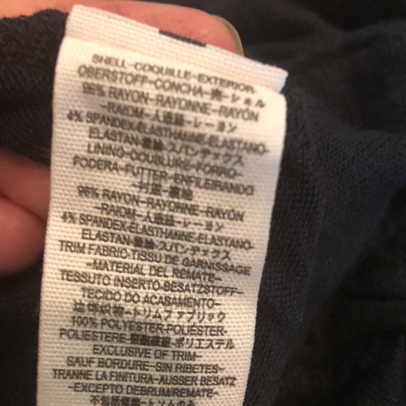 New Free People Bare Knit Black/ Navy Dress Size M - Picture 5 of 6